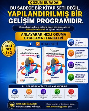 ANLAYARAK HIZLI OKUMA UYGULAMA TEKNİKLERİ 1 + 2 (İkili Kitap Seti)